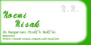 noemi misak business card